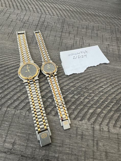 gucci his and her watch set|original Gucci watch.